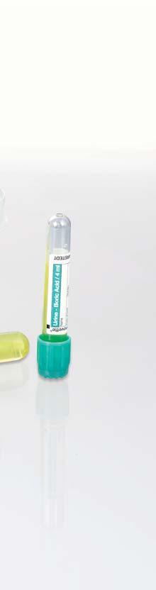 Amies transport medium, sterile Tube diameter/length Stem material/length Swab material Viscose Viscose Urine diagnostics The Urine