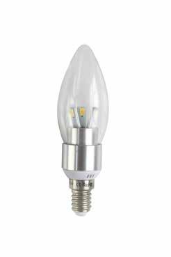 BULBS LUMINA 3W CANDLE BULBS REPLACING TRADITIONAL 40W CANDLE BULBS PRECISION DIMMING SHIELD X APPLICATIONS This 3W 240 VAC lamp is a direct replacement for the energy consuming 40W traditional