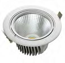 RECESSED DOWNLIGHTS OPTIMA 25W/35W RECESSED DOWNLIGHTS FOR NEW RETAIL OR RENOVATION INSTALLATIONS FLEXITECH SHIELD X PRO-FOCUS PLUG & FLEX APPLICATIONS This recessed COB LED downlight is available in