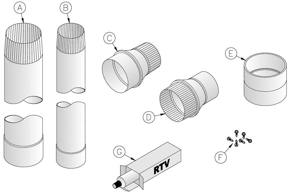 K. PVC Air Intake System See Figures 20, 21 and 22. NOTICE This vent system requires supplied with the boiler.