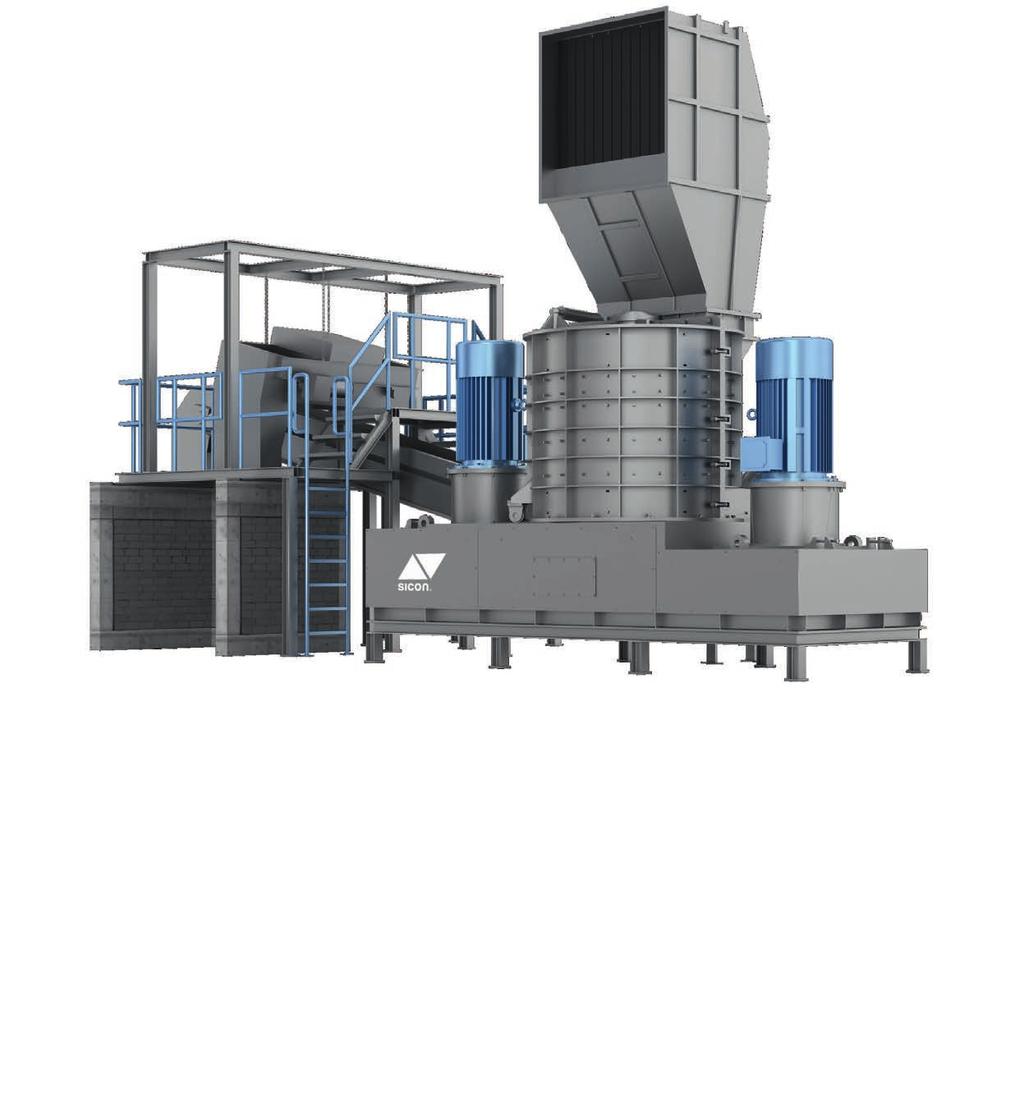 downstream separation. For applications like processing of meatballs or electric motors the rotor is designed to achieving a maximum of liberation.