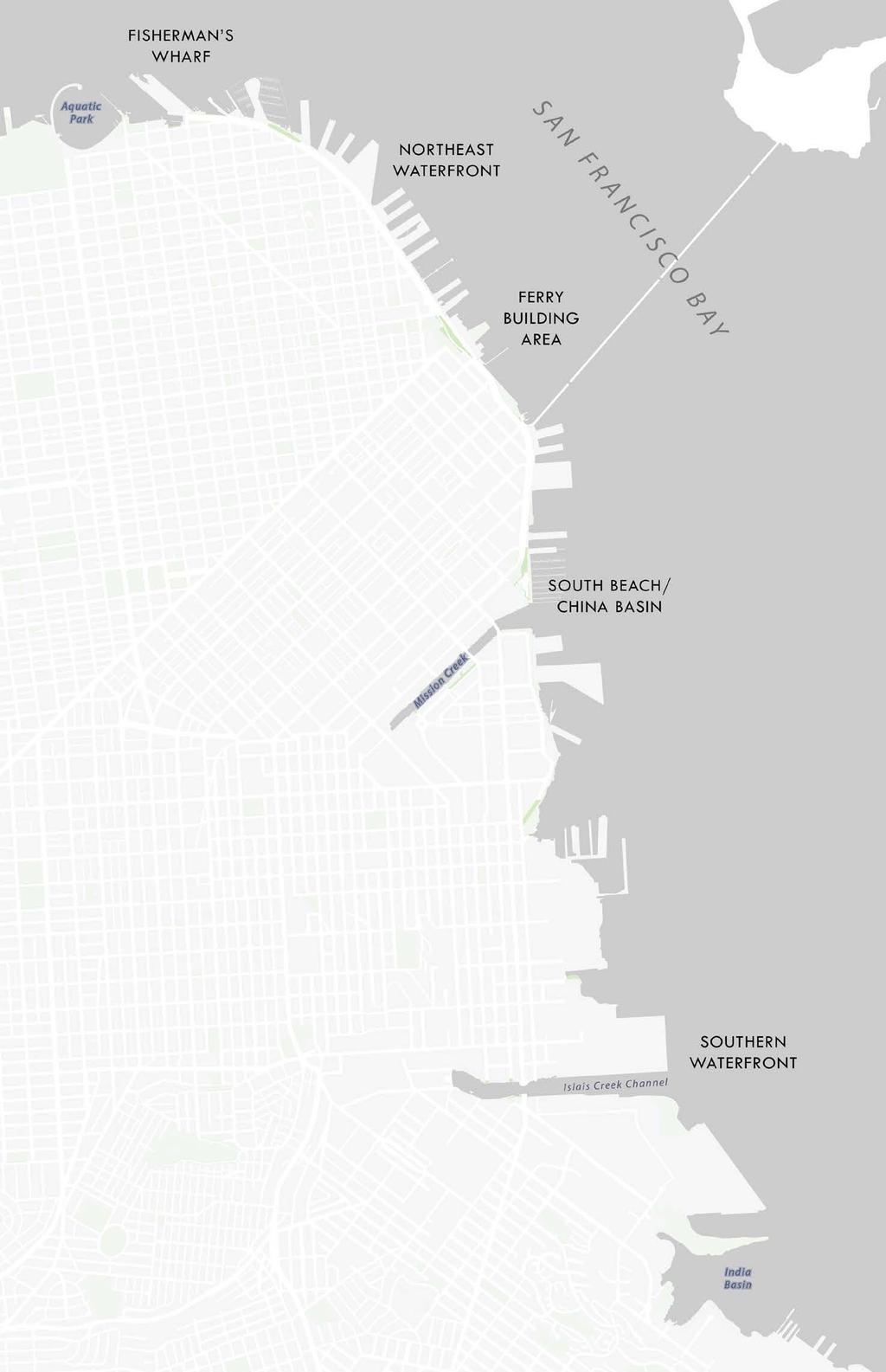 37 T 1 he Waterfront Plan includes the Waterfront Design & Access lement, which sets policies for developing the Port s open space system, protection of view corridors, and preserving the Port s