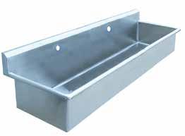 Foundation allow for a quick and easy clean-up Constructed of 16 gauge type 304 stainless steel Stainless steel wall mounting