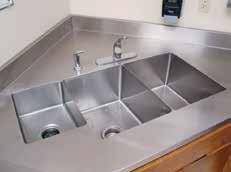 spills Faucet sold separately #300-76 #300-75 Surgeon Scrub Sink with Counter Top 48 #300-76 Surgeon Scrub Sink with Counter