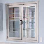 #700-30 Pass-Thru Medical Window Constructed of 18 gauge 304 stainless steel and tempered glass