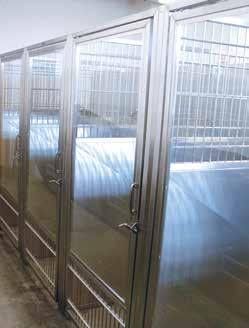 Stainless Steel Side Panel STAINLESS STEEL & STARLITE Constructed of 18 gauge 304 stainless steel 1 1/4 square tubing 48 H isolation partition is double wall 20 gauge stainless steel sheet metal and