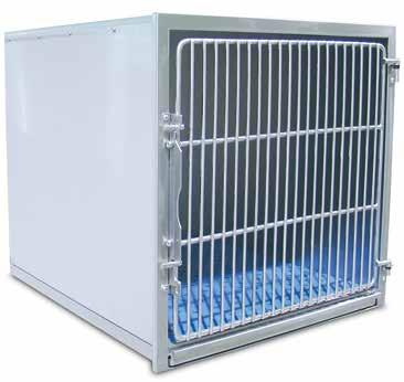 The TriStar Clean Cage unit allows you to quickly clean each enclosure. A perforated subfloor elevates animals and allows for drainage of fluids.