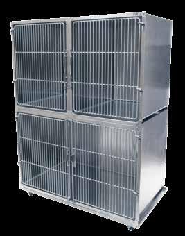 This enclosure can also be separated into 2 smaller units with an optional divider panel.