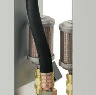 2 OVERSIZED SILENCERS State-of-the-art mufflers with integrated safety valves avoid back-pressure, increase purge efficiency, offer protection in case of clogging, and reduce noise