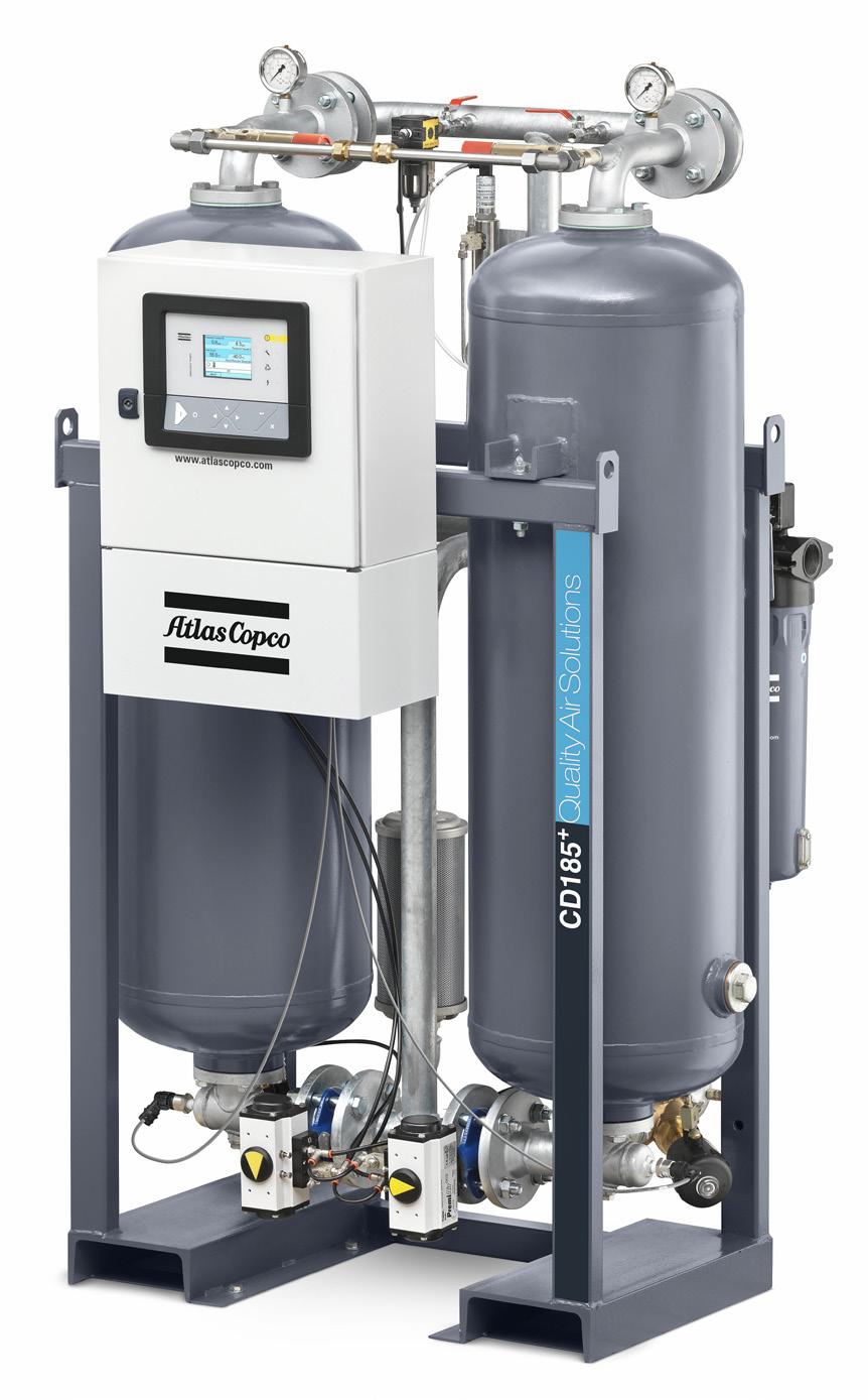 HEATLESS DESICCANT DRYERS 5 FILTERS CD 110 + -300 + State-of-the art & consistent performance Pre-filters prevent oil contamination to