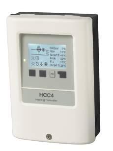 HCC4 - Heating Circuit Controller Weather-compensated heating controller with heat request for a mixed and an unmixed heating circuit.