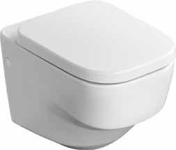 SANDRINGHAM 21 Back-To-Wall WC Bowl - Horizontal Outlet D02388 E897401 Commercial and domestic use Seat and cover with plastic hinges Seat and cover or seat no cover Part of extensive range 530 360