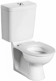 Plumb Center CONTOUR 21 SCHOOLS 305mm High Close Coupled WC Bowl B98988 S304601 bottom inlet 385 Nursery or primary up to 7 years old (305mm) Secure bottom fixing seats 645 Secure cover fastening
