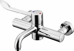 Repair, Maintenance and Improvement Commercial Plumbing Solutions CONTOUR 21 Single Lever 1 Taphole Sequential Thermostatic Basin Mixer with Copper Tails, No Waste C90125 A4169AA Healthcare and Doc M