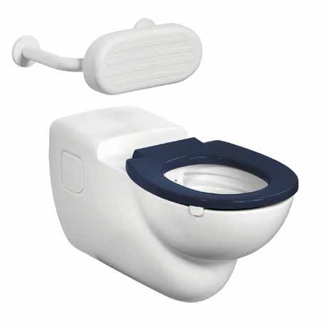 Plumb Center CONTOUR 21 Rimless Wall Hung WC Bowl - 75cm Projection - Requires S430267 Constructed Flushpipe B98958 S307801 Commercial use Raised height for universal access Dual flush and no touch