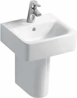 Single Lever One Hole Basin Mixer with Pop-Up Waste PC Code C08675 ISI Code B8062AA Trap 1¼ Plastic P for use with Cloakroom Pedestal PC Code C30594 ISI Code S895067 Healthcare Basins CONCEPT FREEDOM