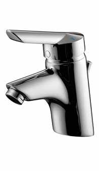 15mm compression PICCOLO 21 Single Lever Basin Mixer with Anti-Vandal Laminar Flow Regulator, Flexi Tails and Pop Up Waste B97271 B8261AA Commercial and