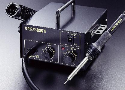 The 851 hot air rework station is ideal for soldering and desoldering small surface mount chip components, heating heat-shrink tubing, and other local heating operations.