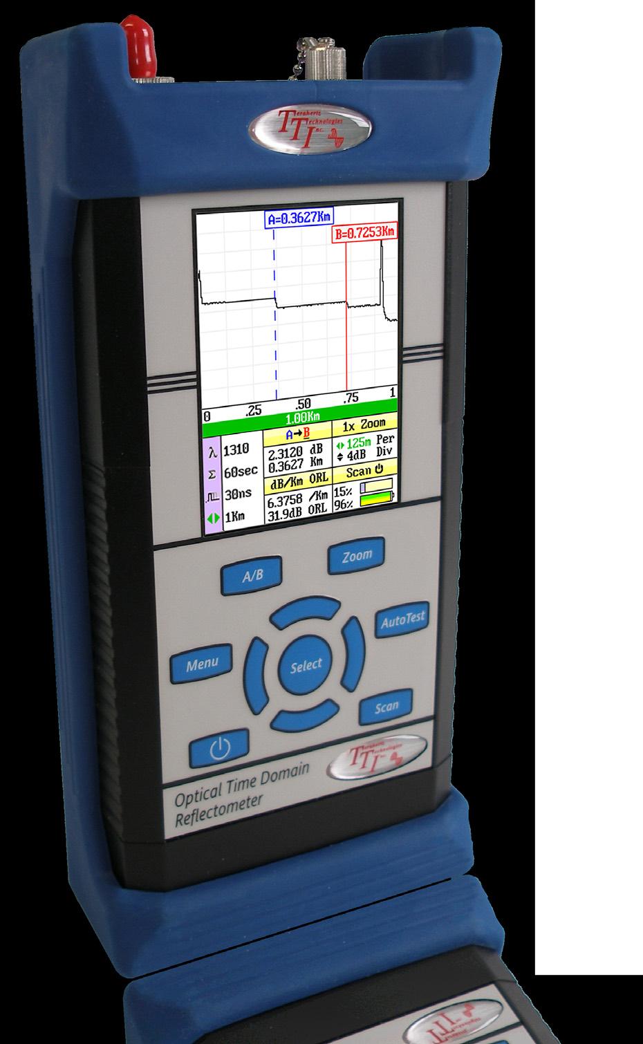 FTE-7000A Advanced OTDR Touch Screen Operation There are three methods of operation for the FTE-7000A.