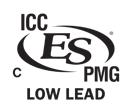 and materials, eliminating a piping elbow in typical installations. The valve has been specifically certified to SSE 1017 and Low Lead Plumbing Law by ICC-ES.