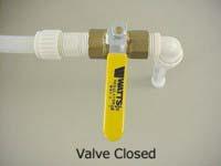 SECTION 7 PLUMBING WATER HEATER BYPASS VALVE Your coach may be equipped with a water heater bypass valve for easier winterization of water lines using RV antifreeze.