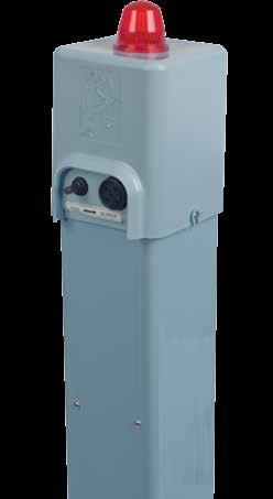 SYSTEM MONITORING DEVICES PLUG-IN PEDESTAL ALARM SYSTEM New low-profile design with external silence switch Easy-to-access cover Rugged water tight enclosure rated for outdoor use 120 / 240 VAC