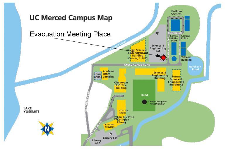 Building Evacuation Meeting Place Map *The evacuation meeting place is located at