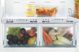 When stored at a temperature slightly above 0 C and at the correct humidity level, fruit and vegetables, meat, fish and dairy products all retain their vitamin content, delicate flavour and