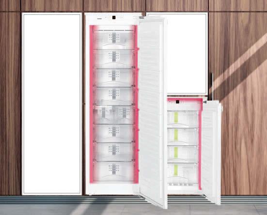 everyday use. The drawers can be fully extended and completely removed, if required, from a door opening angle of 90.