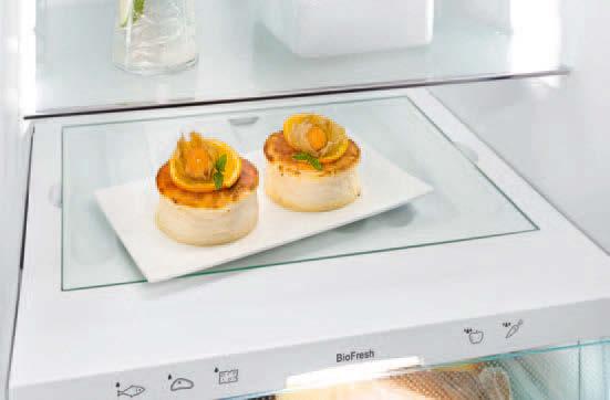 LEDs emit very little heat, which ensures that fresh food is always optimally stored.