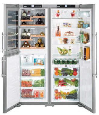 Side-by-Side fridge-freezers Side-by-Side fridge-freezers SBSes 7165 Plus 11 SBSbs 8673 11 SBSes 8663 SBSbs 7353 SBSef 7 Comfort 11 11 11 Energy efficiency class Energy consumption year / hrs ¹ Total