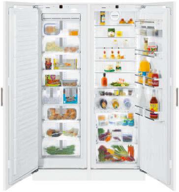 Side-by-Side fridge-freezers for integrated use 178 178 178 178 178 178 Side-by-Side fridge-freezers for integrated use SBS 70I SBS 66I3 SBS 66I Energy efficiency class Energy consumption year / hrs