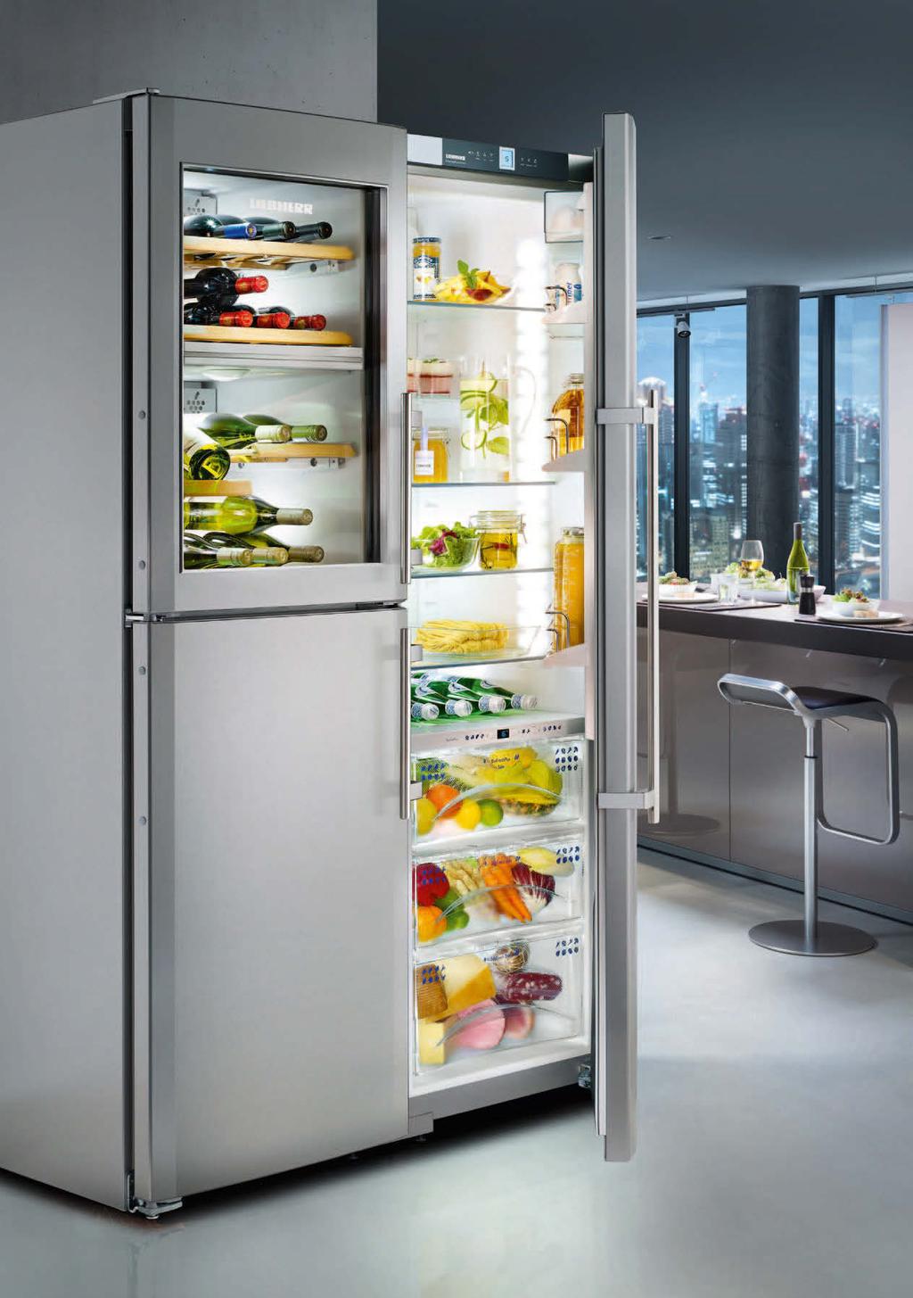 Six climate zones in one appliance: SBSes 7165 The Side-by-Side fridge-freezer SBSes 7165 with six different climate zones boasts an array of innovative solutions.