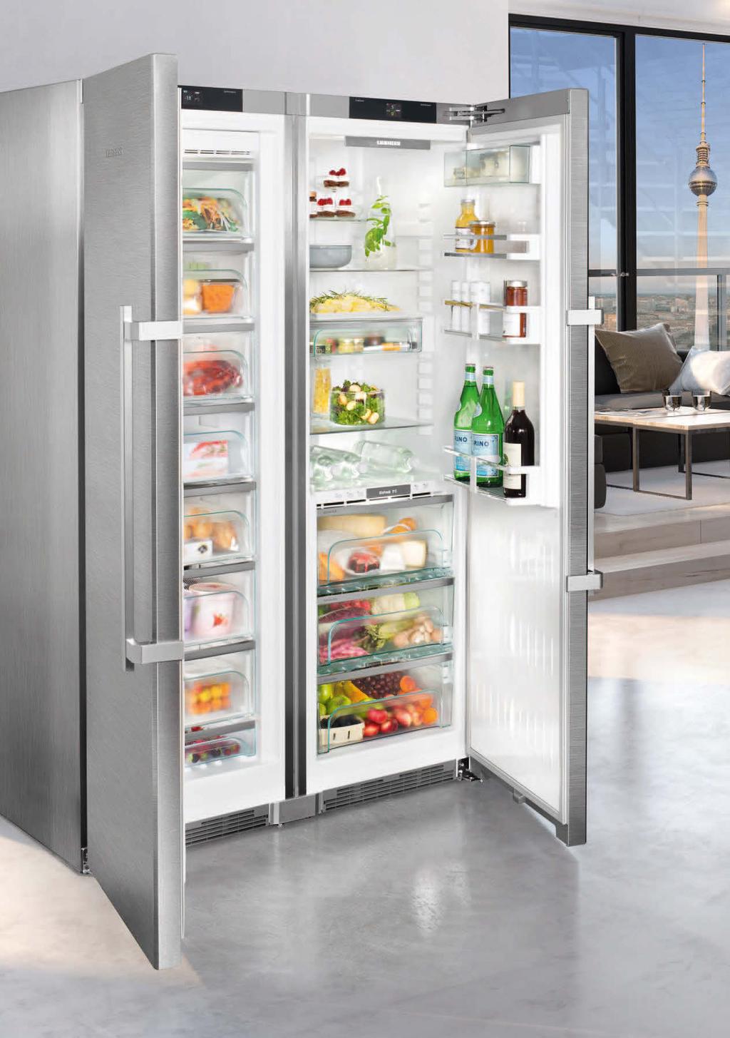 The new BluPerformance Side-by-Side fridge-freezer: SBSes 8663 With their elegant and timeless design, Liebherr Side-by-Side fridge-freezers meet the highest aesthetic demands.