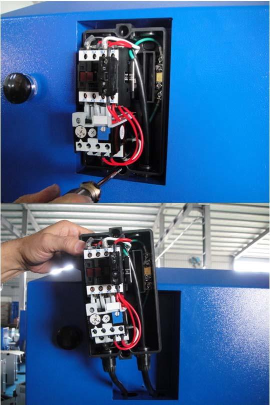 MAINTENANCE Magnetic Switch Replacement Procedure: 3. Dismantle L1 (in black) and L3 (in white) of the main power supply.