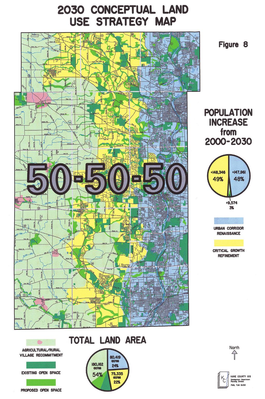 Section 3: Land Use prevent premature farmland conversion. The Kane County 30 Plan also identifies potential locations for priority growth of the Chicago metropolitan area.