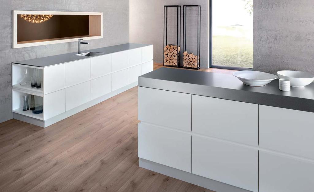 BLANCO STEELART - Exclusive sink units and worktops in stainless steel. STEELART Element Exclusive handmade individual elements in stainless steel that enhance the whole kitchen environment.