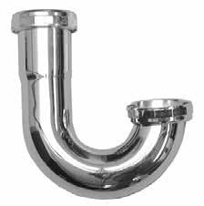 34141 1-1/2 CP outlet elbow ONLY J Bends for Sink Traps with Captured Nut - Chrome 50 pieces per case GAUGE 34182 1-1/2 20 34186 1-1/2 17