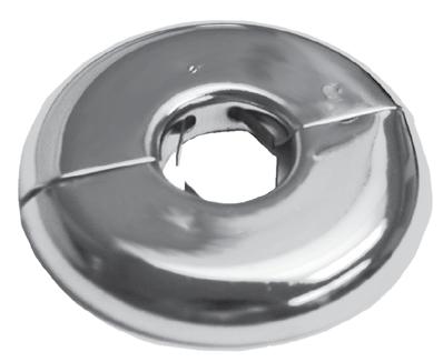 Plastic Floor and Ceiling Plate - Chrome Plated or White Simply bend and place around pipe.