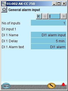 Configuration - continued Setup general alarm inputs 1. Go to Configuration menu 2. Select General alarm inputs 3.