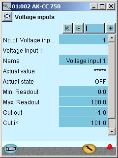 Configuration - continued Setup separate voltage functions 1. Go to Configuration menu 2. Select General Voltage inputs 3.