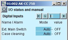 AUTO MAN OFF MAN ON The output is controlled by the controller The output is forced to pos.