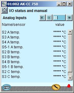 Check Digital Inputs Activate the various functions (the door switch and the main switch). Check that the controller registers the activation i.e. whether the ON/ OFF value is changed in the last column.