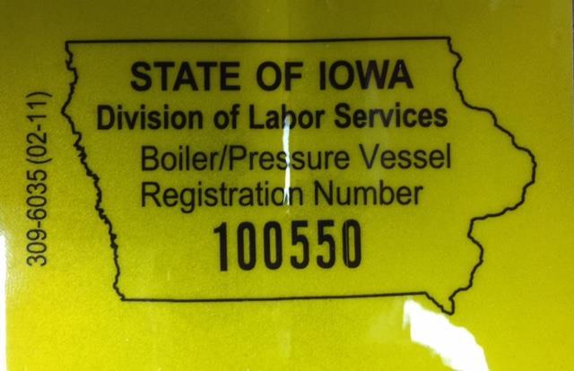 Current inspection sticker on new and existing