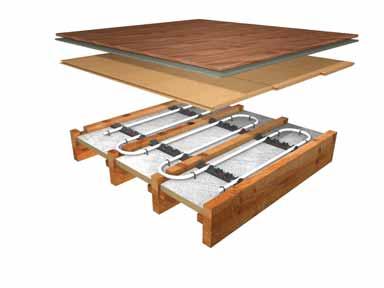 Floor constructions Greenfloor offers a choice of fixing methods making it suitable for all types of floor construction in new build and existing properties.