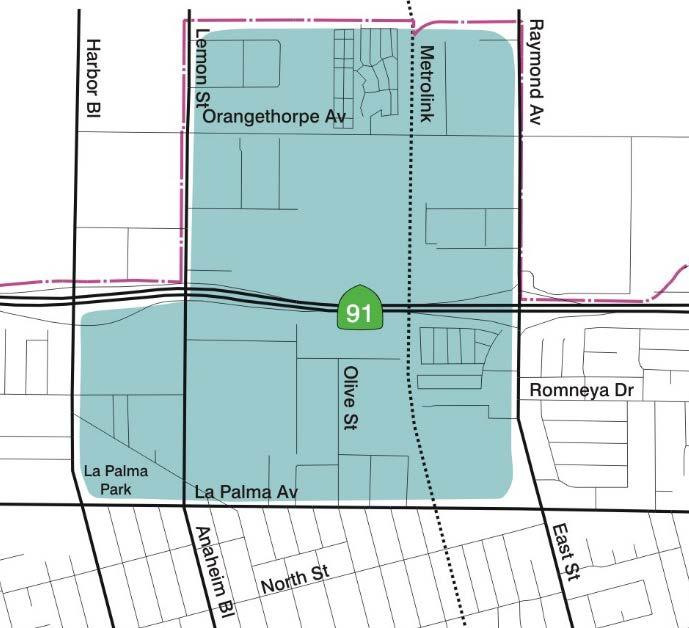 CITY OF ANAHEIM 7) Develop strategies to improve the commercial center at the northeast corner of Rio Vista Street and Lincoln Avenue.
