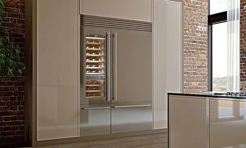 AMBIENT TEMPERATURE SENSOR Even if the ambient temperature changes suddenly, your wines won t be affected: a sensor automatically activates a system that ensures the inside of the wine cooler is