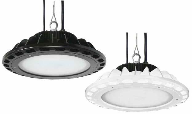 ROUND LED HIGH BAY A B Retail Warehouse Industrial Gyms Transit Facilities Wall Wash Down Light AVAILABLE RETROFITS LUMINAIRES Clear Glass 0-10V Dimming Specifications IMAGE WATTS VOLTS DESCVZRIPTION