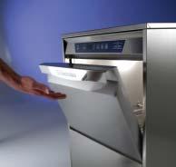filters can be easily removed without having to remove the washing and rinsing arms Flexibility Three