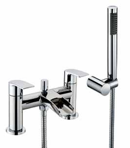 Monument Mono Basin Mixer with push waste Bath Filler Bath Shower Mixer with shower kit and wall